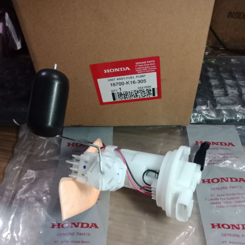 FUEL PUMP POMPA BENSIN INJEKSI K16 BEAT POP FI SCOOPY FI ESP ORIGINAL ORI ASLI HONDA AHM 16700-K16-3