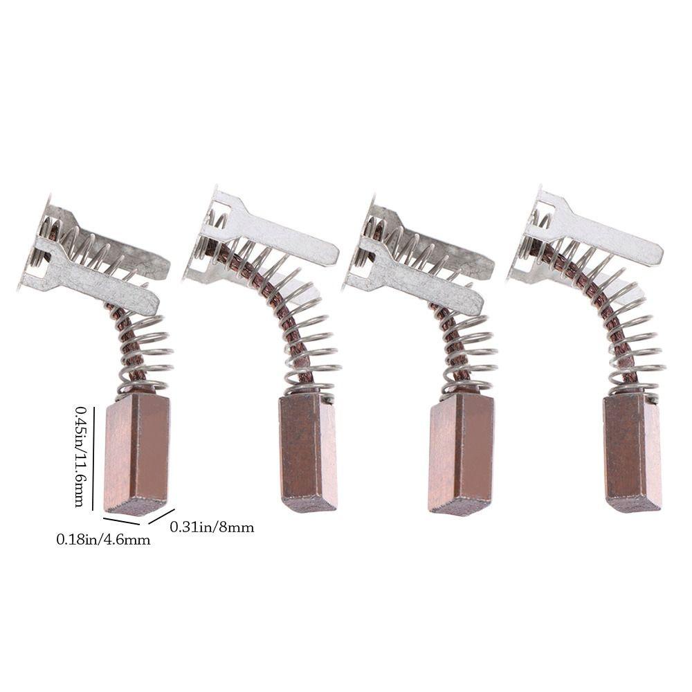 Populer 2/4pcs Bor Mini Baru 4.6*8*11.6mm Hand Tools Universal Carbon Brushes