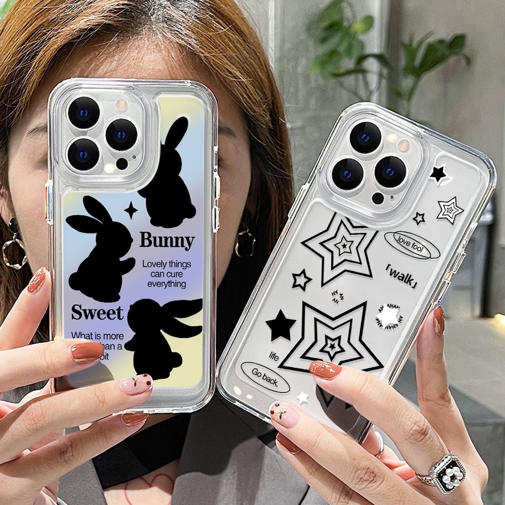 Case Bintang Hitam Untuk Samsung A11 EU A12 A13 A14 A10 A10S A20 A21 A22 A23 A20S A30 A02 A03 A50 A51 A52 A53 A54 A31 A32 A33 A34 A04 A73 A72 A71 S10 Akrilik Space TPU Penutup Belakang