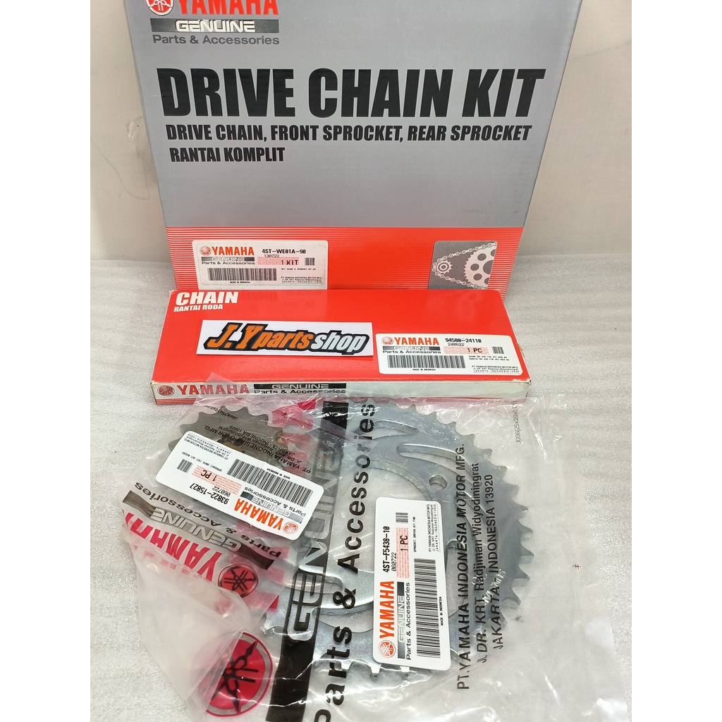GEARSET GEAR RANTAI SET RXS RX SPECIAL ORI YGP 4ST-WE01A-90
