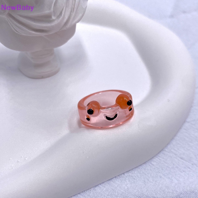 Newbaby Cute Smile Frog Rings Untuk Wanita Gadis Lucu Kartun Hewan Cincin Perhiasan Aesthetic Greative Friendship Ring Pesta Travel Hadiah ID