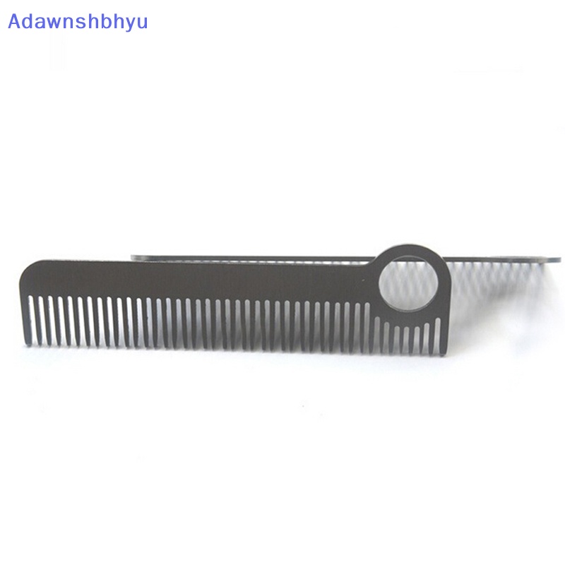 Adhyu  Sisir Rambut Praktis Unisex Titanium/Stainless Steel Perawatan Kesehatan Tactical Pocket ID