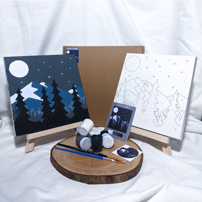

Cocoart.id - Paint By Number Kit Night View I Kanvas 20 x 20 cm