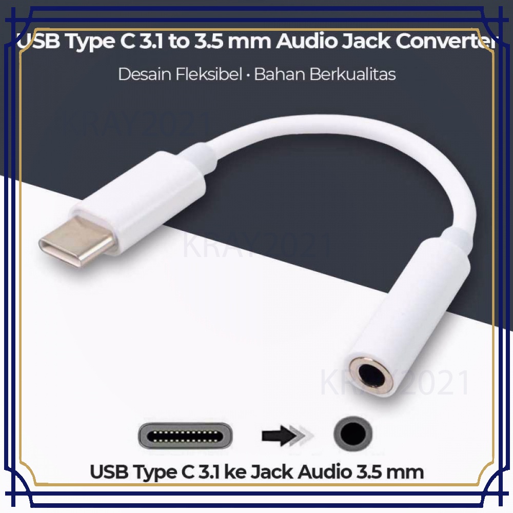 USB Type C 3.1 to 3.5 mm Audio Jack Converter -CV293