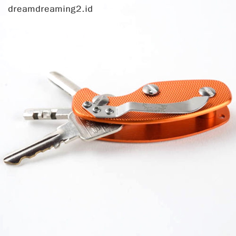 (drea) Aluminium Key Holder Organizer Klip Folder Keyring Gantungan Kunci Case Kantong Alat //