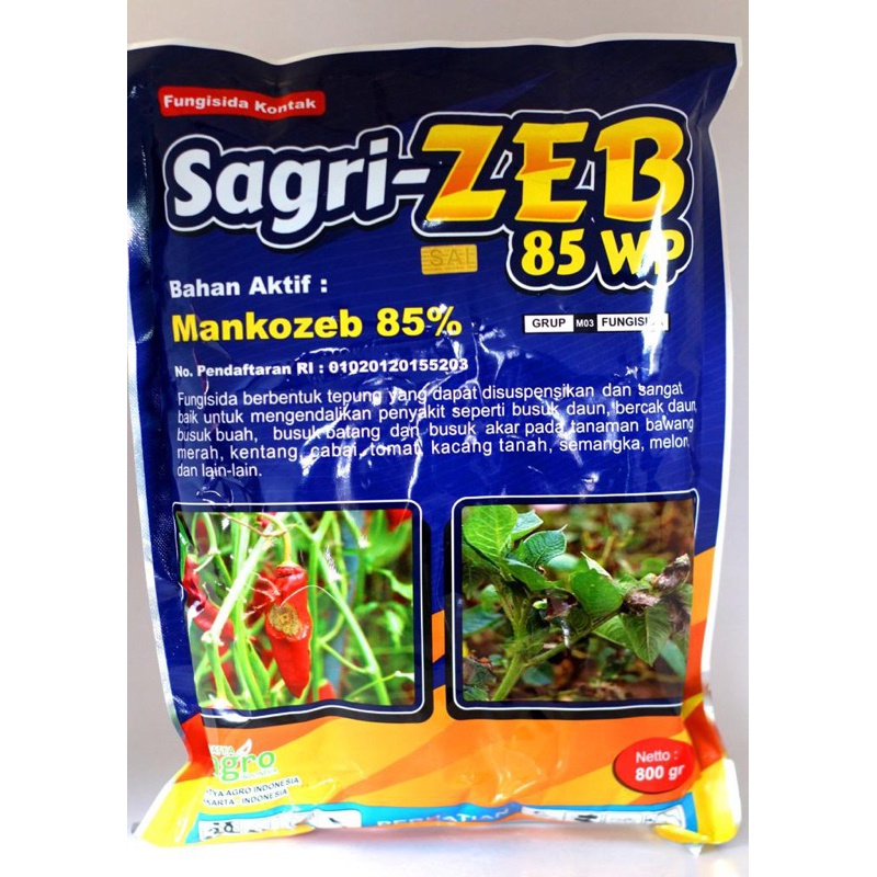 SAGRI ZEB 85 WP BIRU 800g FUNGISIDA SAGRIZEB