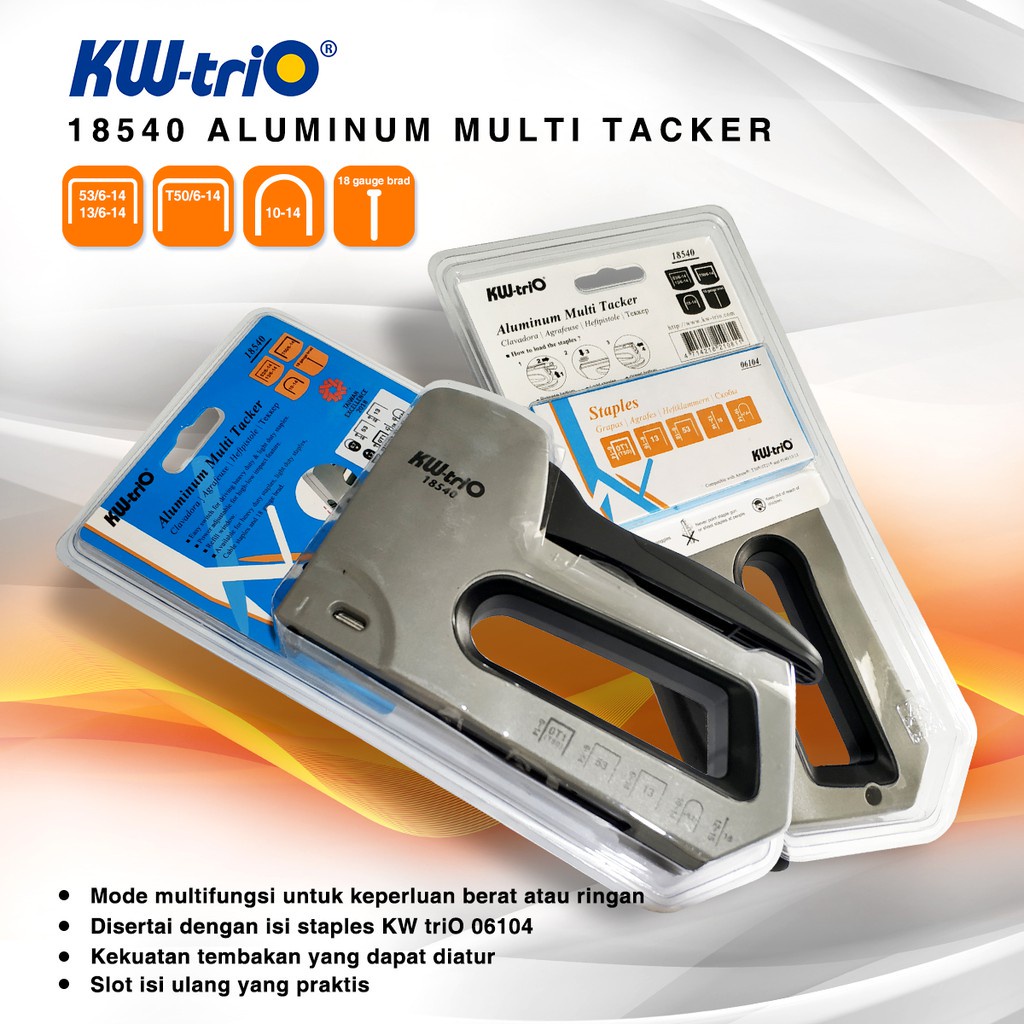 

Multi Tacker/Gun tacker/ Kw-Trio 18540 bisa STaples T, U, 13, 53