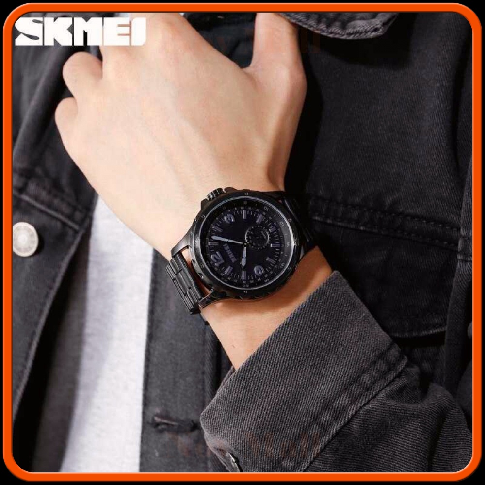 SKMEI Jam Tangan Analog Pria Strap Stainless Steel - 1513