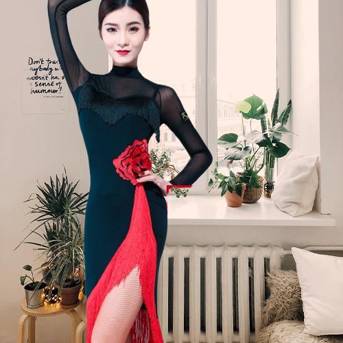 Latin dance Costume Female Adult Dance Costume Female Practice Costume Latin Practice Costume Sexy P