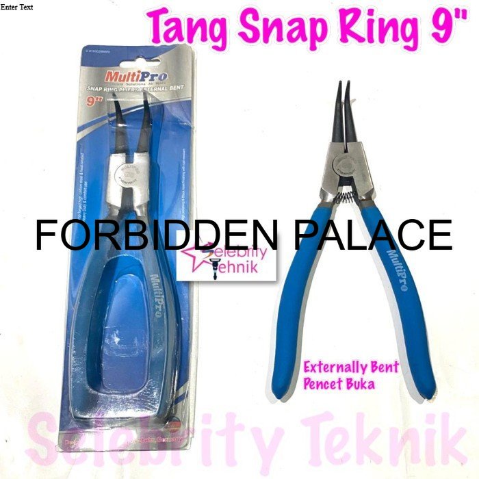 Dijual Tang Snap Ring Plier External Bent 9" Multipro TRW238