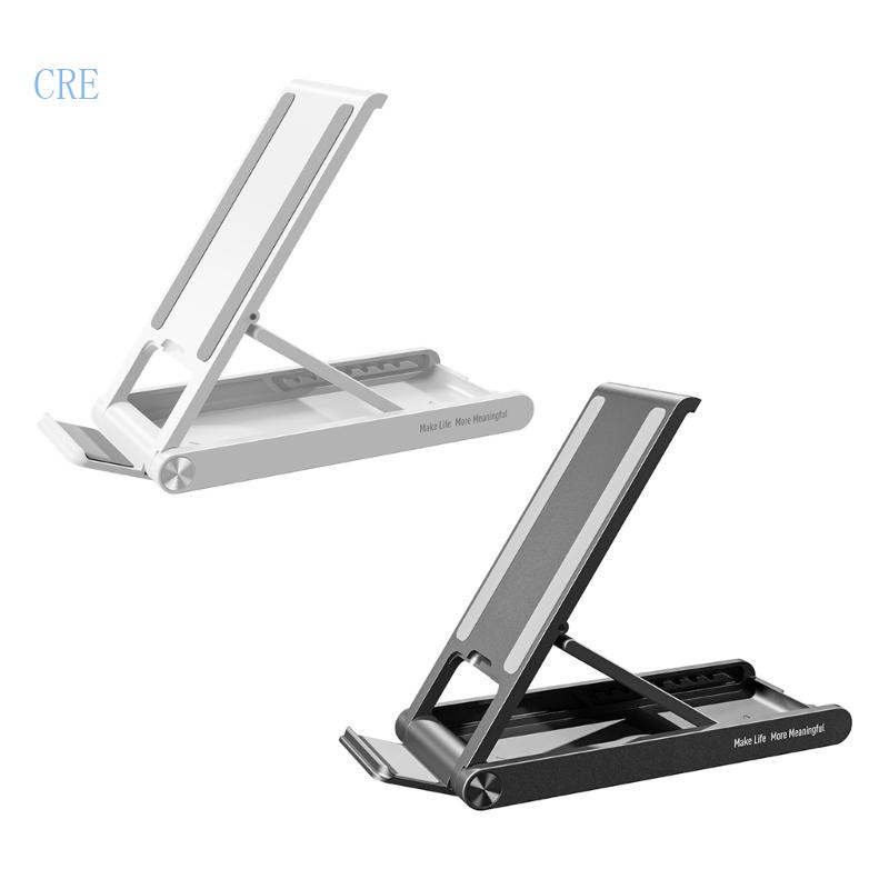 Cre Stand Hp Lipat Dapat Disesuaikan Penuh Foldable Desktop Phone Holder Cradles Dock Cocok Untuk Kebanyakan Smartphone