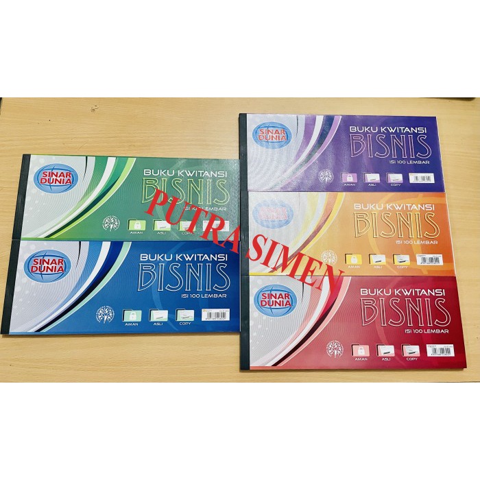 

BUKU KWITANSI / KUITANSI BISNIS ISI 100 LEMBAR SINAR DUNIA