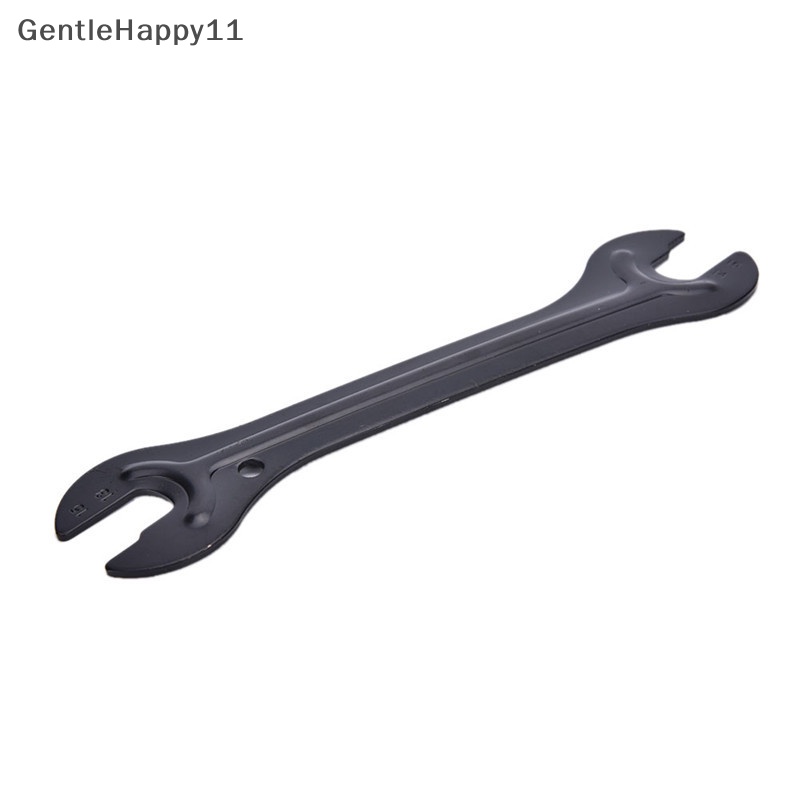 Gentlehappy 13 /15mm+14 /16mm Cycle Bike Bicycle Steel Bike Cycle Head Open End As Hub Cone Wrench Spanner Alat Perbaikan Sepeda id