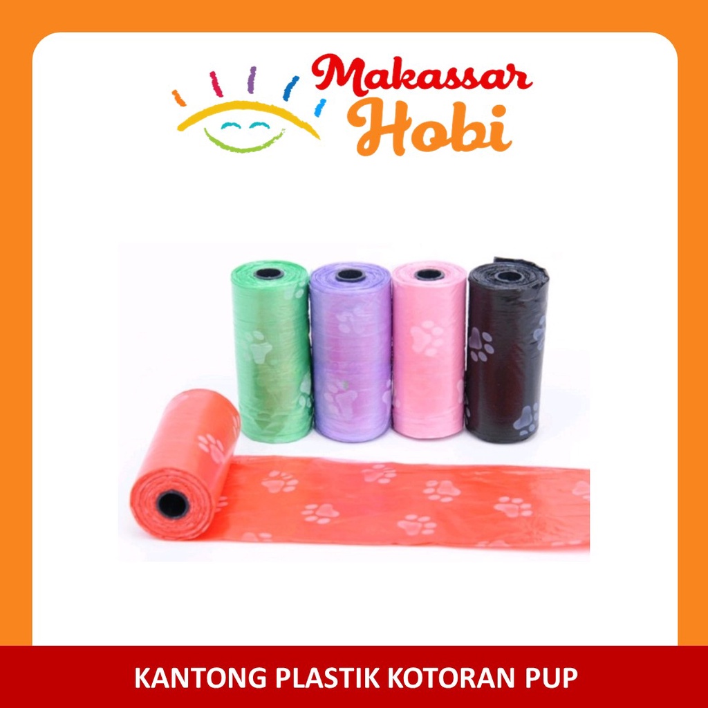 Poop Paw Bag Kantong Plastik Kotoran Pup Anjing Kucing Hewan Dog Cat