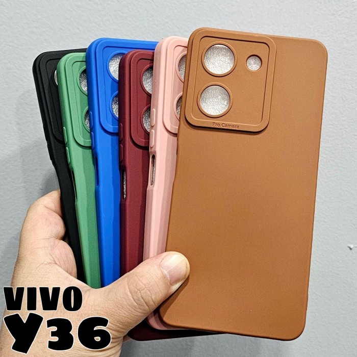 Pro Camera Soft Case Vivo Y36/Y75 5G/V27 5G/V27E Color Solid