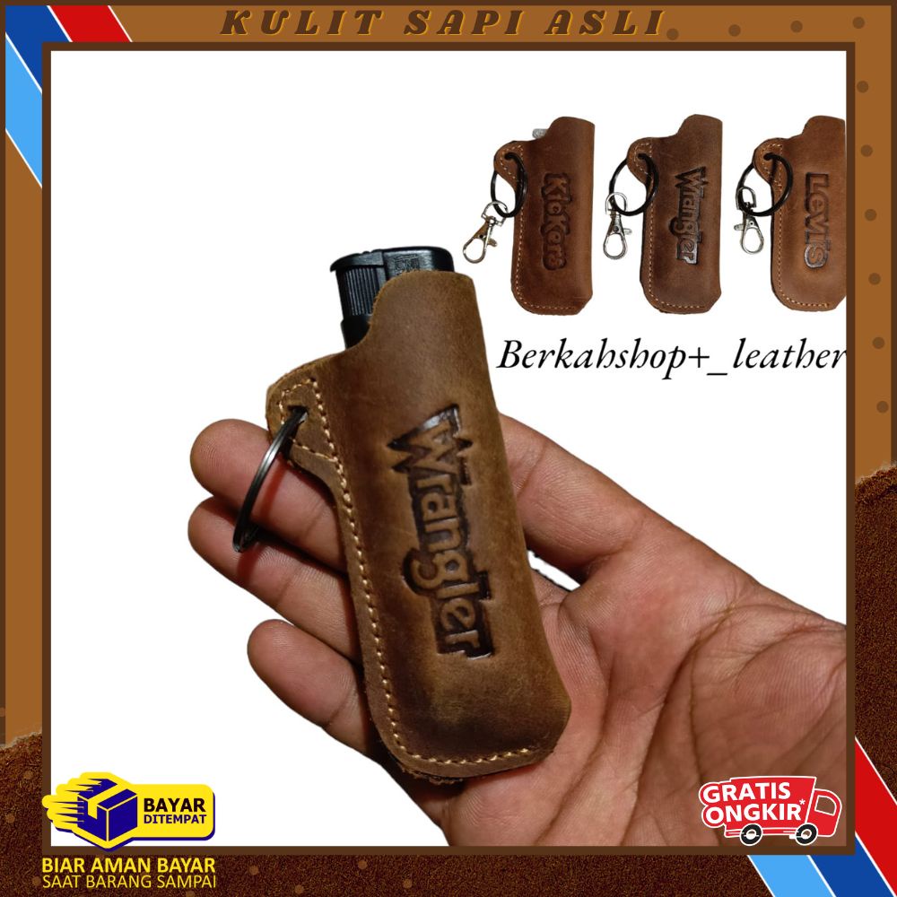 Free Korek Api - Sarung Korek Api Kulit Sapi Asli