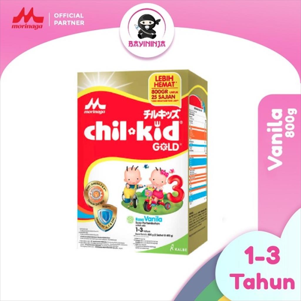 MORINAGA CHIL KID Gold Vanila Susu Box 800g