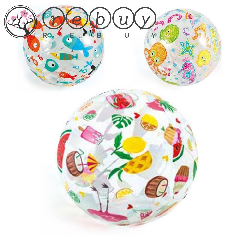 REBUY Rebuy Indoor Dan Outdoor Voli Mainan Untuk Anak-Anak Reusable Pesta Dan Kegiatan Keluarga Water Toy Inflatable Water Ball Mainan Menyenangkan Anak-Anak Permainan Luar Ruangan Bola Tiup