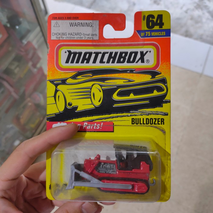matchbox bulldozer miniatur mainan pajangan