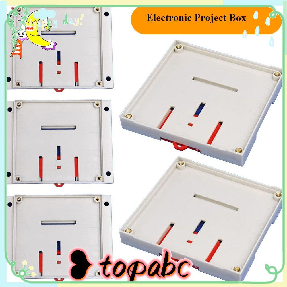 TOP Kotak Proyek Elektronik ABS Plastik PLC Controller Housing Low Base Instrumen Case Parts