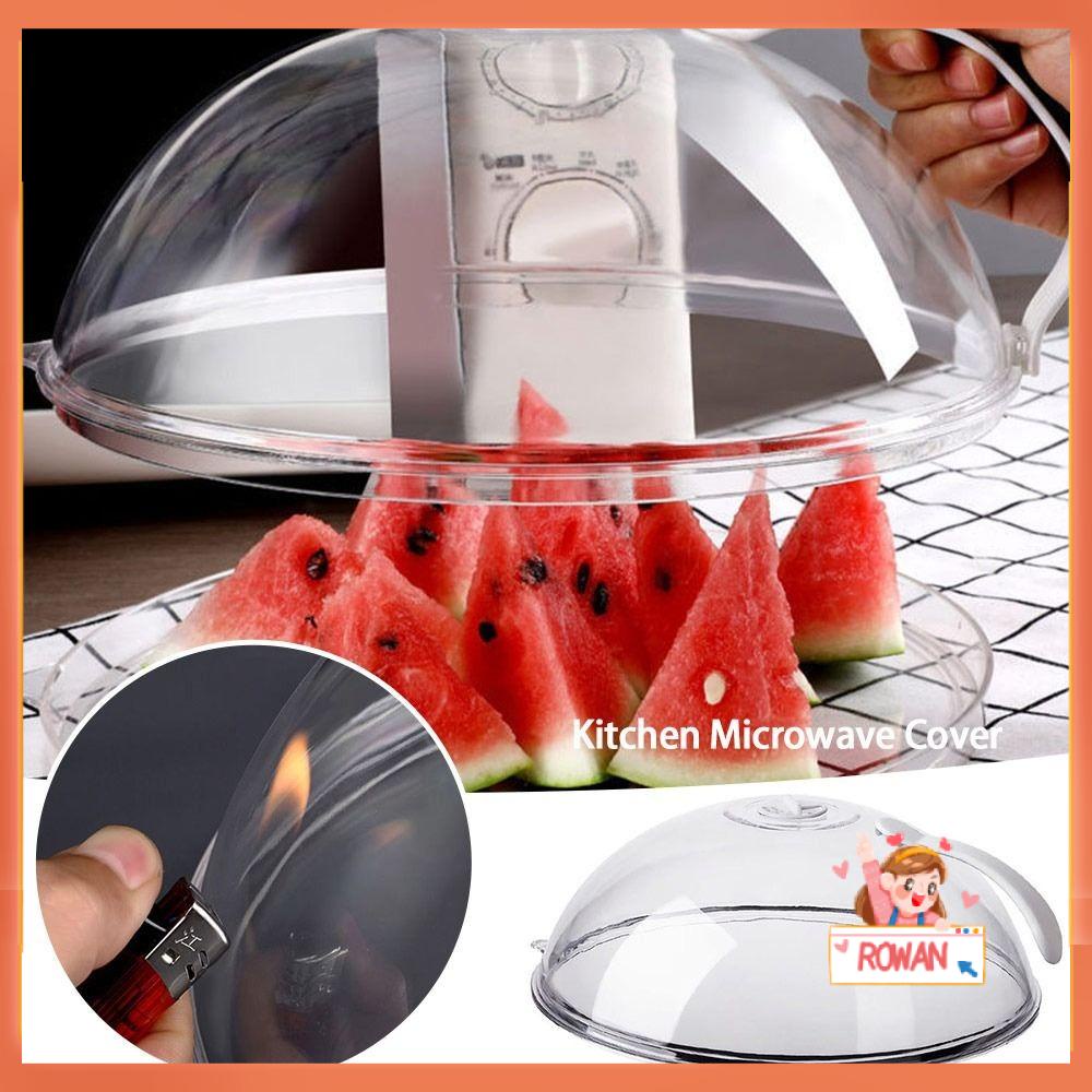 R-FLOWER Penutup Microwave Dapur Anti Minyak Cuci Piring Aman Microwave Food Splatter Guard Plate Microwave Cover