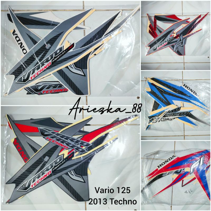 STICKER LIS STRIPING VARIO 2013 Techno 125 Helm in At | Stiker motor vario 125