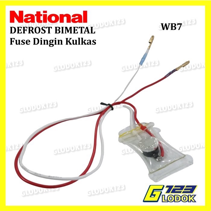 Defrost Bimetal Fuse Dingin Kulkas National Nasional Panasonic 2 Kabel