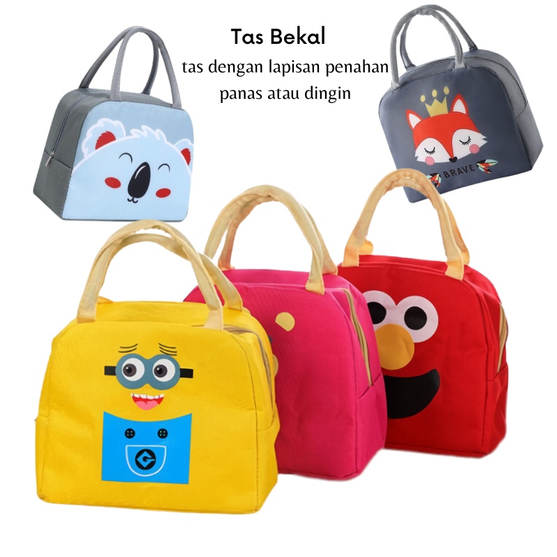 [GOS] -  E302-TAS BEKAL MOTIF Lucu - LUNCH BAG MOTIF KARTUN  / - LUNCH BAG