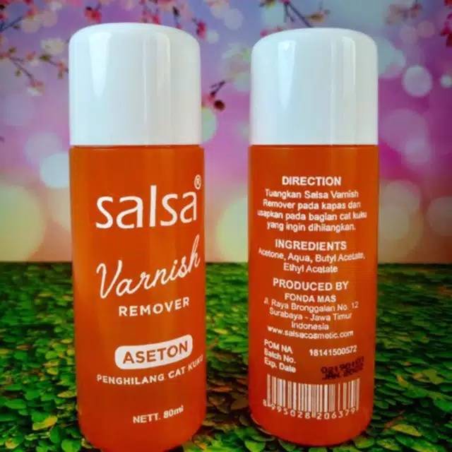 SALSA Varnish Nail Remover - Aceton Pembersih Kutek Tersedia Ukuaran 40ml dan  80ml