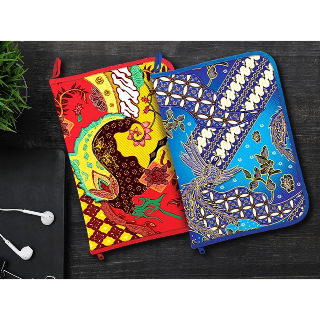 

MAP BATIK || MAP PLASTIK RESELETING ZIPPER BAG FOLIO MURAH || F4 BATIK 3