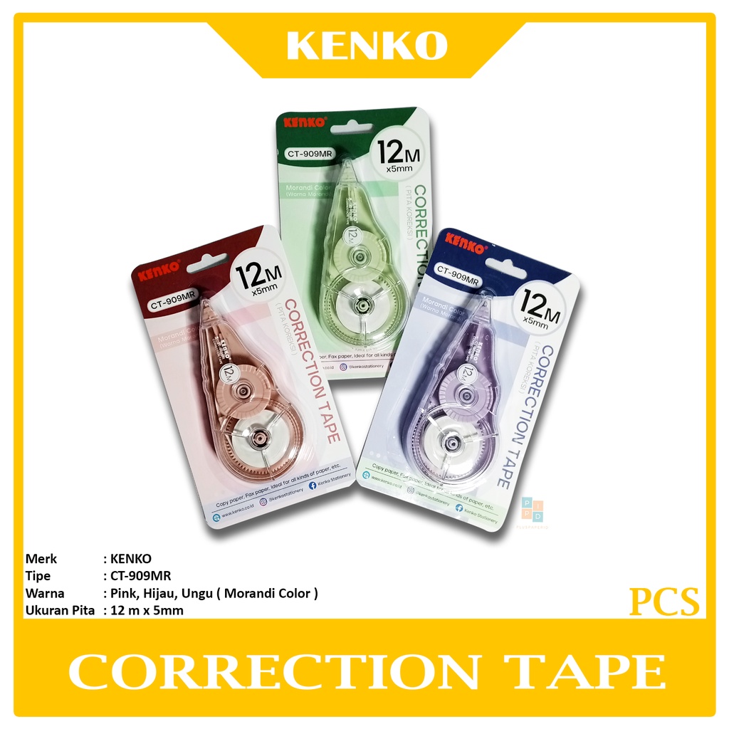 

KENKO - Correction Tape CT-909MR Tipe-Ex Roll - Pcs