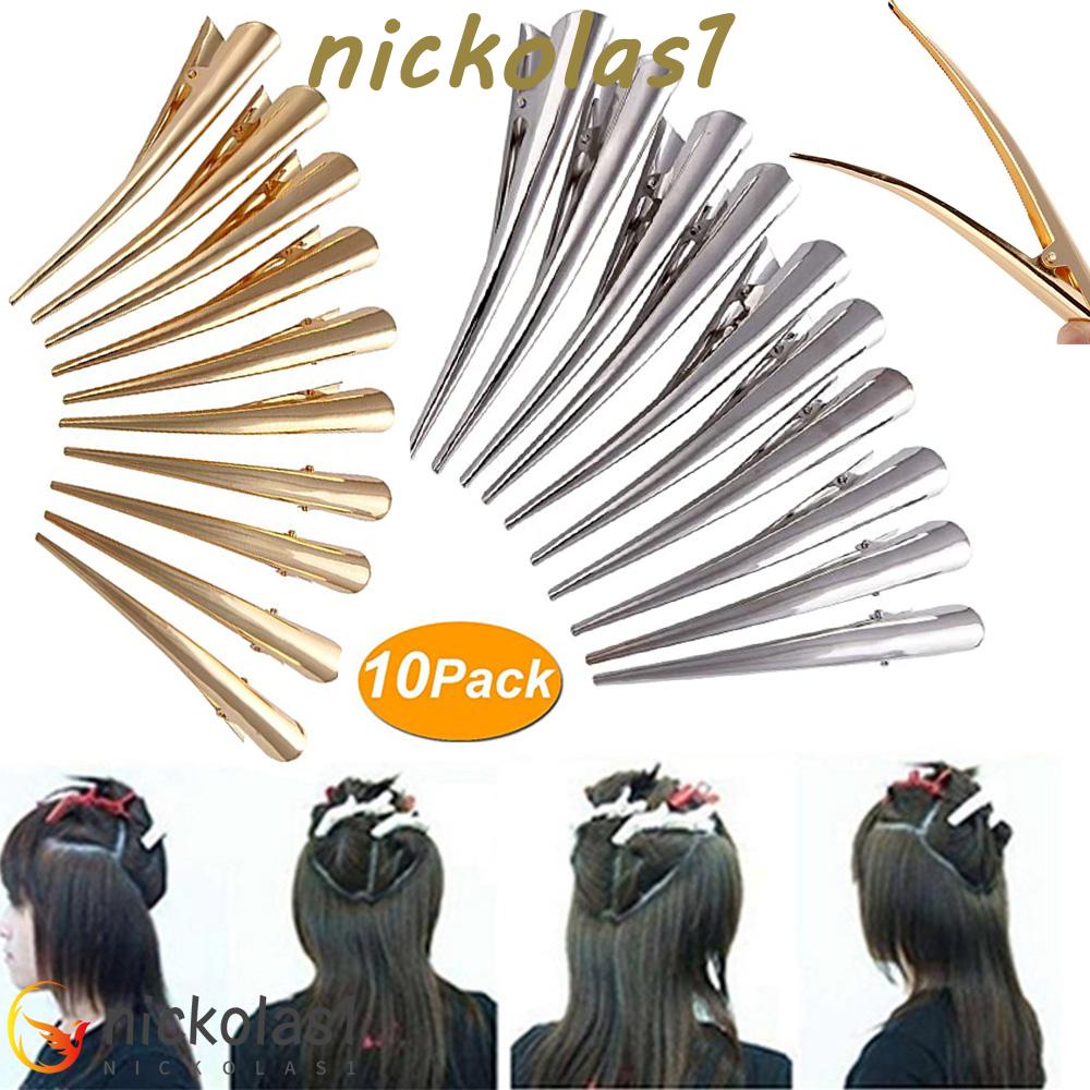 NICKOLAS1 Jepit Rambut Profesional Non-slip Untuk Menata Rambut Styling Alligator Clips