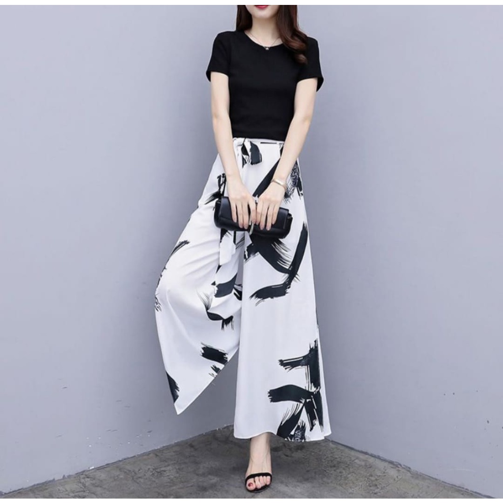 CELANA WANITA PANJANG / CELANA WANITA KEKINIAN OOTD / CELANA WANITA MOTIF  KLASIK