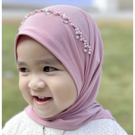 JILBAB PAYET ANAK INSTAN / PASTAN SEGITIGA PAYET ANAK