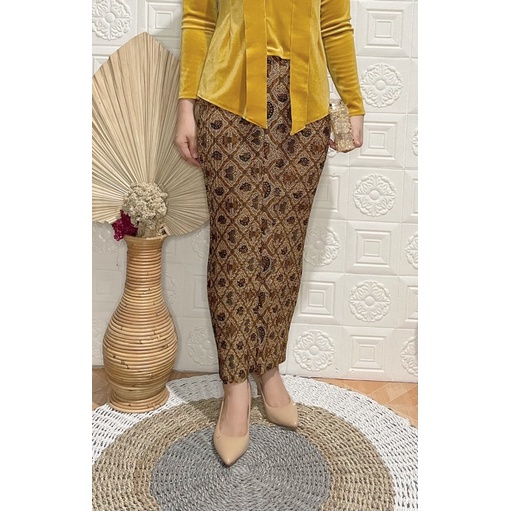 ROK PLISKET batik motif sidomulyo Kupu