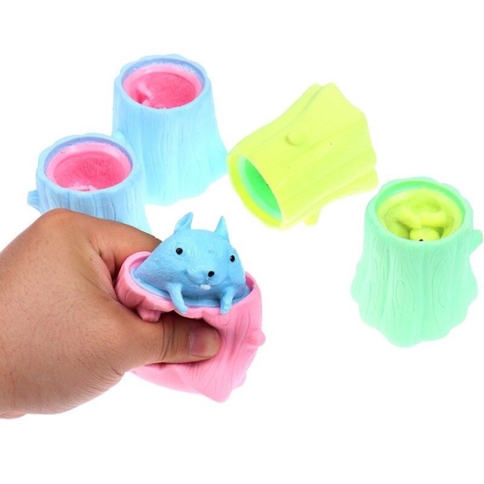 Mainan Anak Squishy Pop Up MOUSE Squisy Anti Stress Ball