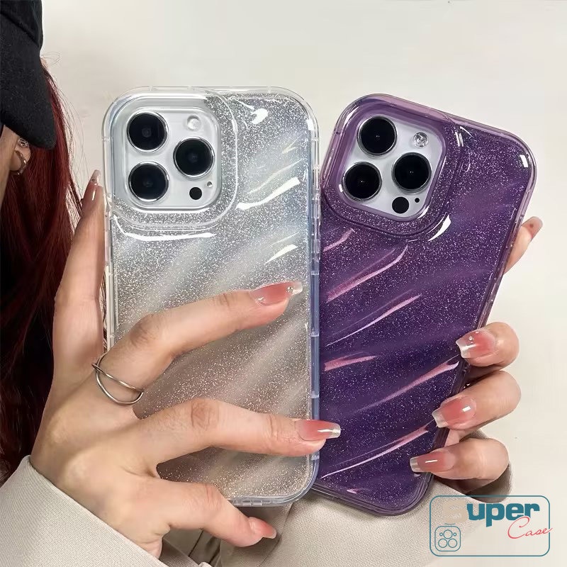 Simple Gradation Solid Color Case Compatible For IPhone 7Plus 11 13 XR 14 12 Pro Max X XS MAX 6S 6 7 8 Plus SE 2020 Creative Flash Card Soft Tpu 3D Stereo Corrugation Pattern Cover