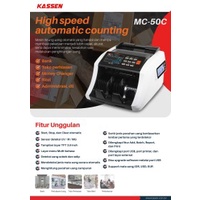 KASSEN MC 50C Mesin Hitung Uang Kassen Money Bill Counter MC-50C