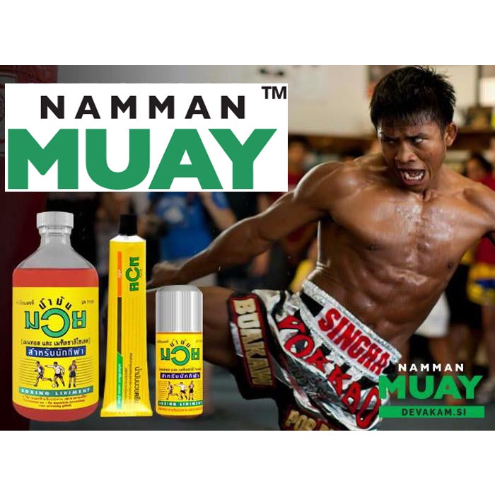 Namman Muay Thai Boxing Liniment 30 dan 120cc - Minyak Gosok Original Thai