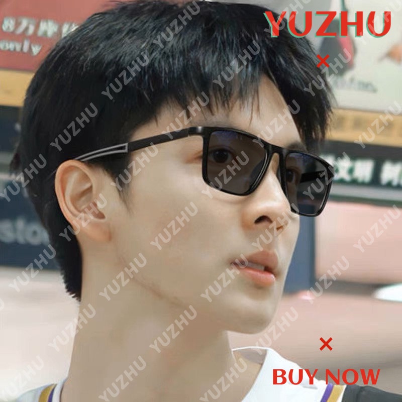 (YUZHU) Kacamata Hitam Polarized Olahraga Mode Baru Ultra Ringan Tabir Surya Anti Slip Anti UV Mengemudi Sunglasses Untuk Pria