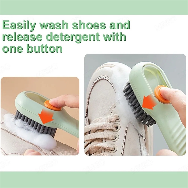 Sikat Sepatu Isi Cairan Multifungsi/ Sikat Pembersih Rumah Tangga Dengan Dispenser Sabun/ Sikat Laundry Isi Cair/Alat Cuci Sepatu Rumah Tangga