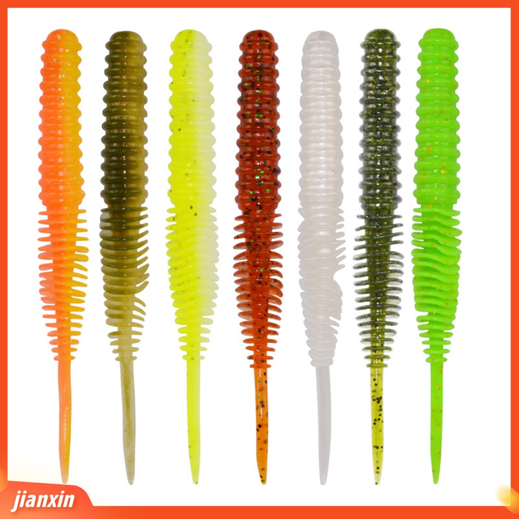 (In Stock) 5pcs 100mm /4.5g Umpan Pancing Semua Air Desain Simulasi Warna Cerah Banyak Digunakan Bionic Soft Fishing Bait Untuk Outdoor