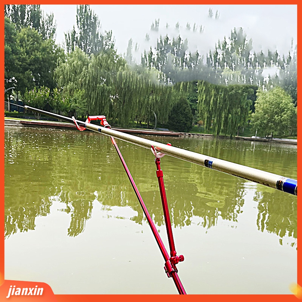 (In Stock) Stand Tiang Sudut 8MM Interface Kiri Kanan Adjustable 180derajat Rotatable Fish Pole Holder Untuk Outdoor