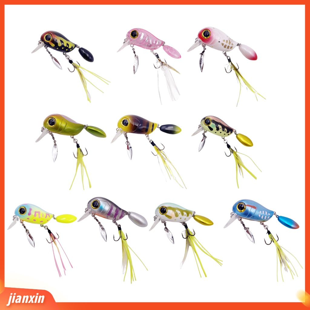 (In Stock) 3.8cm /5g Umpan Pancing Penembus Kuat Menggoda Tajam Buatan Mengambang Umpan Umpan Keras Untuk Pemancing