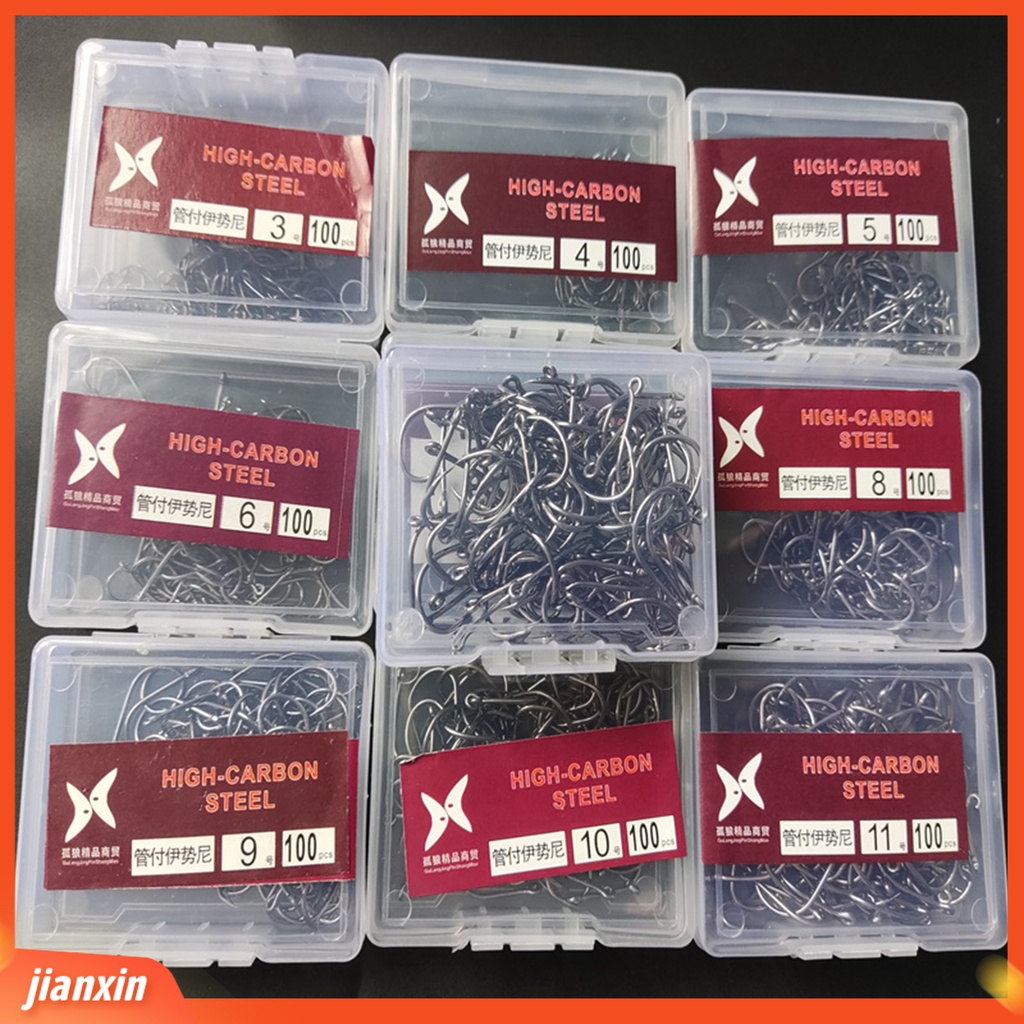(In Stock) 1000Pcs Nomor 3-12 Tajam Memancing Jig Hook Compact Tahan Korosi Umur Panjang Beberapa Kait Memancing Untuk Pecinta Memancing