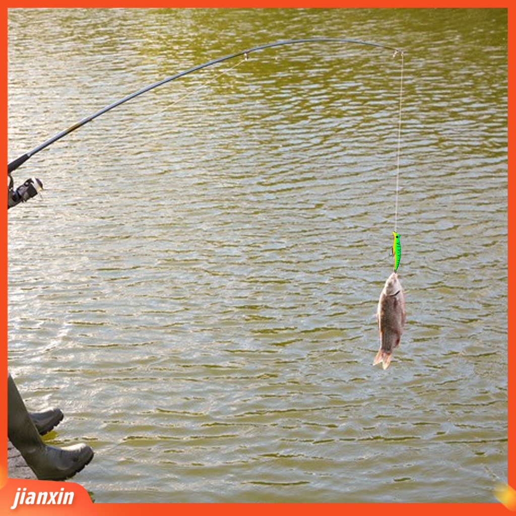 (In Stock) 12.5cm 20g Gelombang Climbing Lure Multicolor Ganda Tiga Kait Plastik Bionic Eye Fishing Lure Untuk Memancing