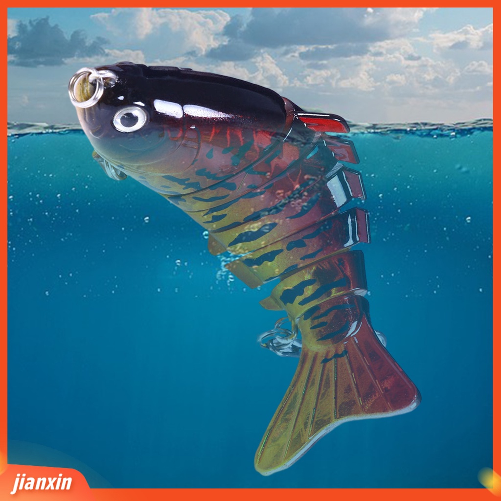 (In Stock) 10cm /15.6g 7bagian Umpan Lure Hook Fish Tackle Tenggelam Wobblers Renang Umpan Pancing Perlengkapan Memancing