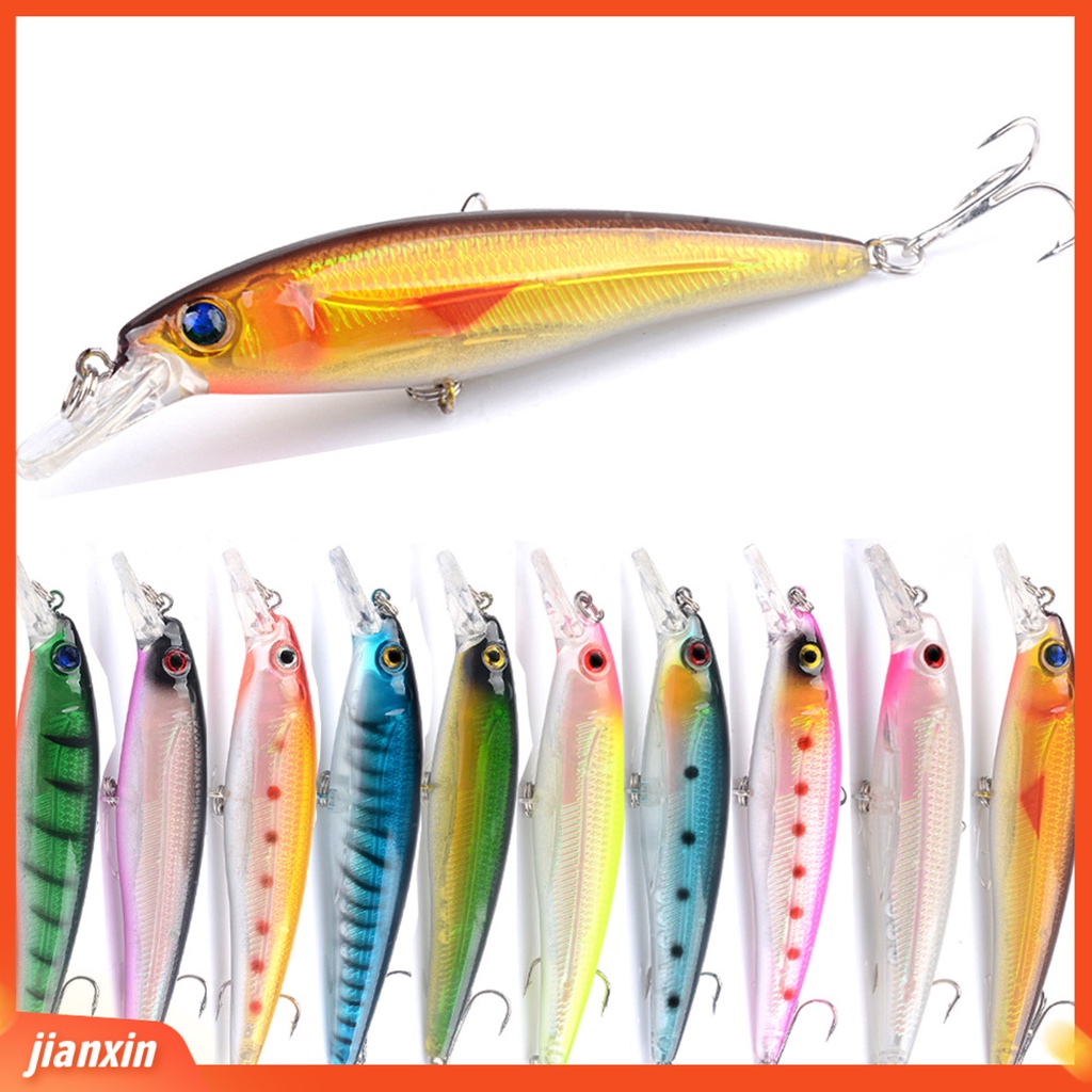 (In Stock) 11cm Umpan Bionik 3D Simulasi Fisheyes Treble Hook Menggoda Angling Umpan Palsu Air Tergantung Bionic Lure Memancing Luar Ruangan