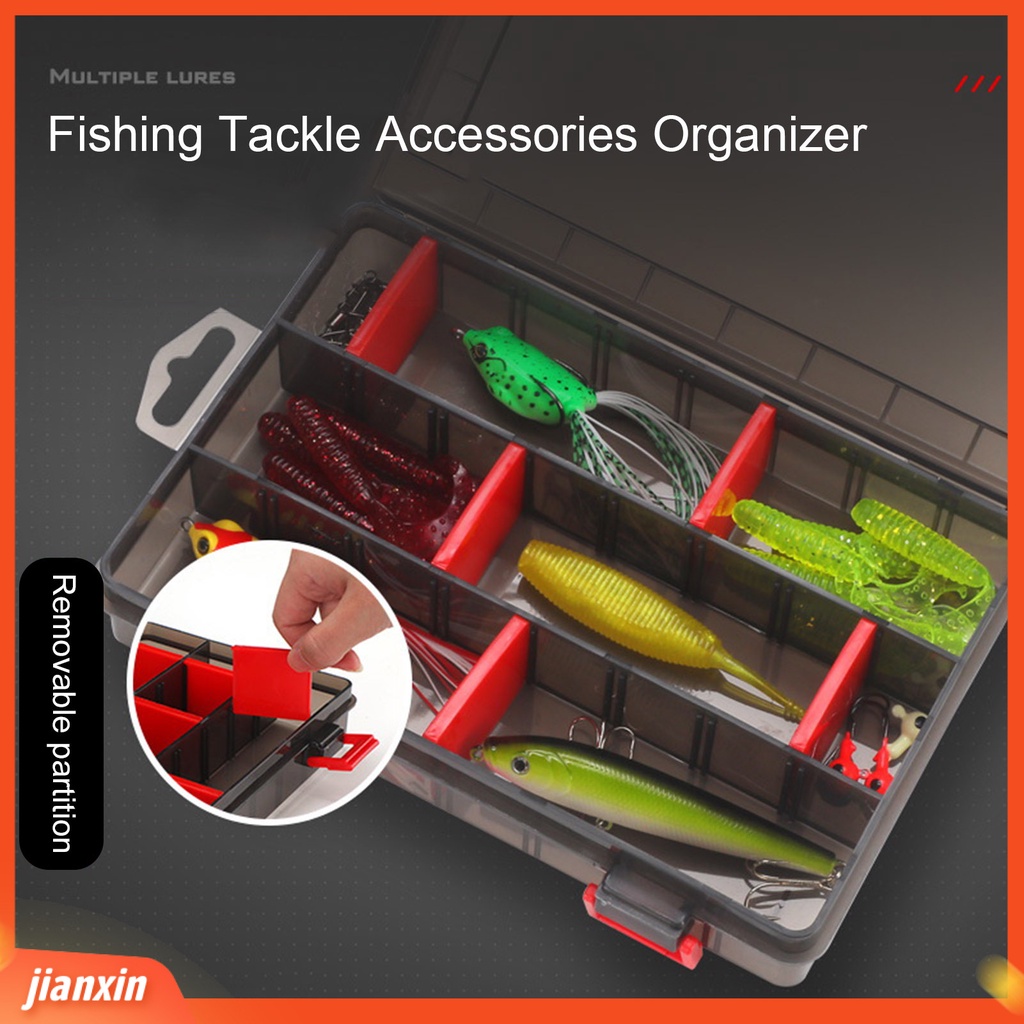 (In Stock) Lure Bait Organizer Portable Kapasitas Besar Reusable Multifungsi Wadah Perlindungan Tembus Pancing Umpan Kait Kotak Penyimpanan Perlengkapan Memancing