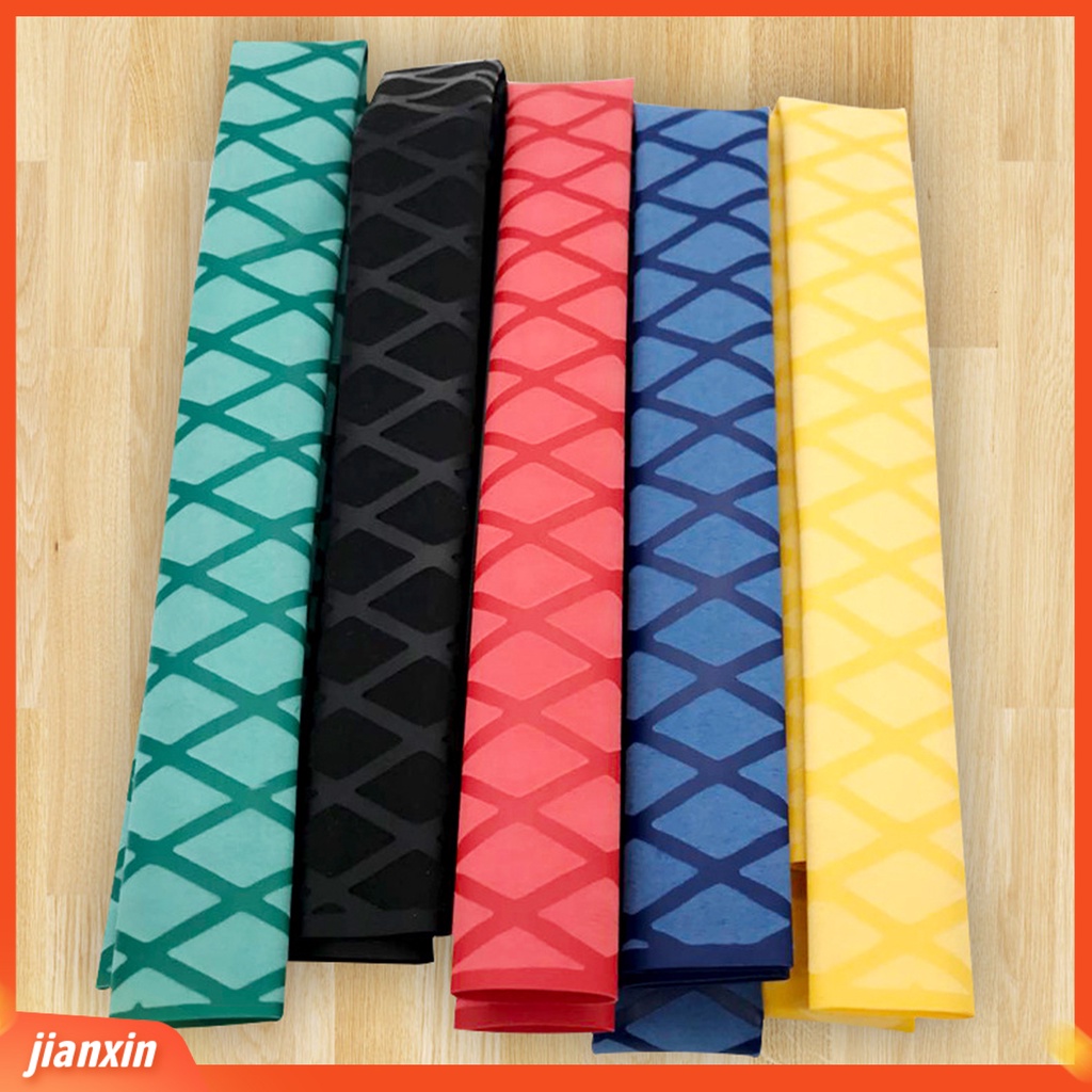 (In Stock) Motif Anti slip Heat Shrinkable Tube Anti-Statis Penutup Gagang Pancing Untuk Angling